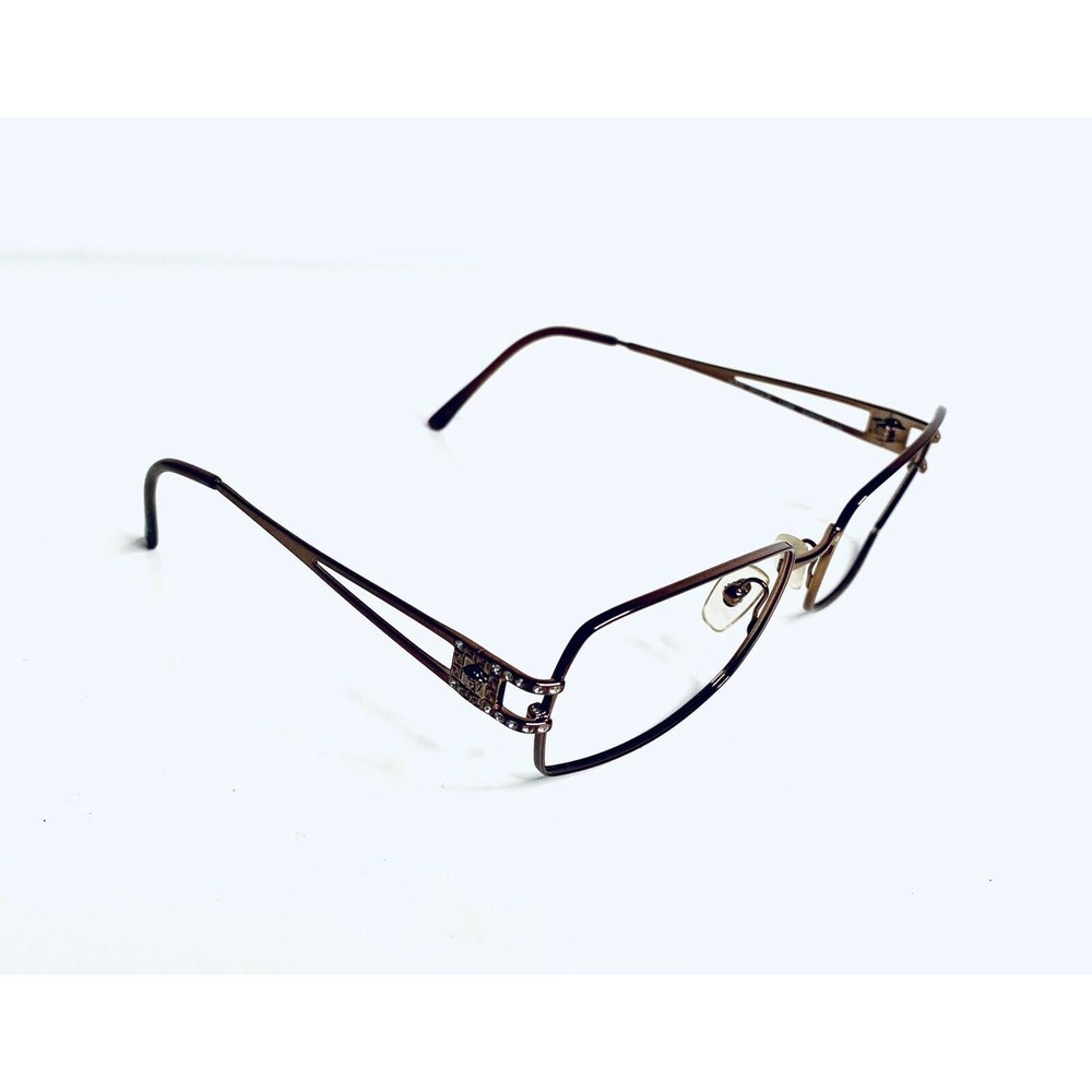 Versace Copper Metal Rectangular Glasses - image 4